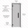 Black Aspen Jamb - Frameless Glass Door - Image 5